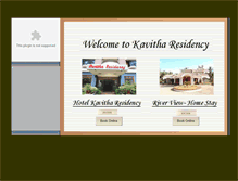 Tablet Screenshot of kavitharesidency.com